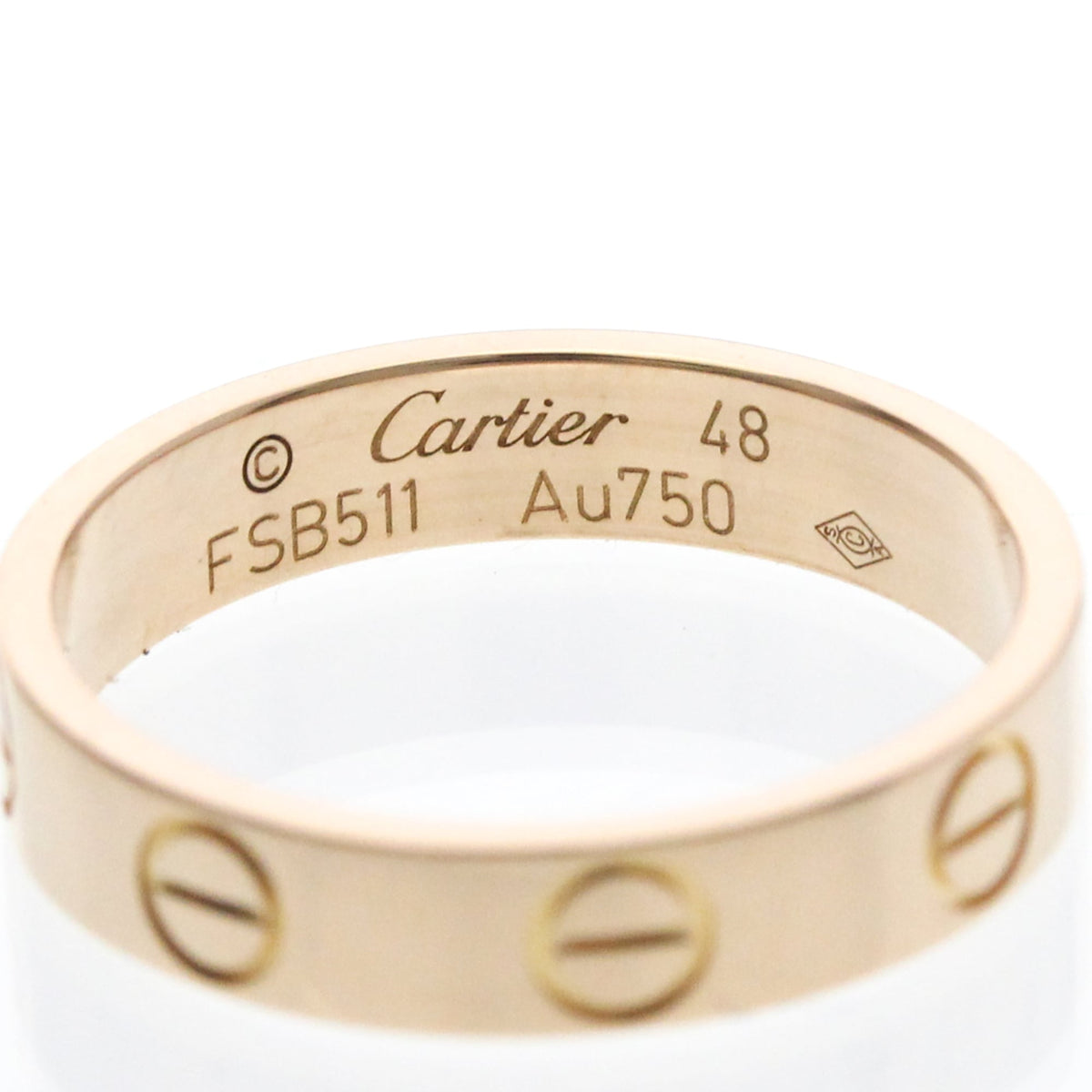 PRE-OWNED Cartier Mini Love · Rose Gold Size 4.5