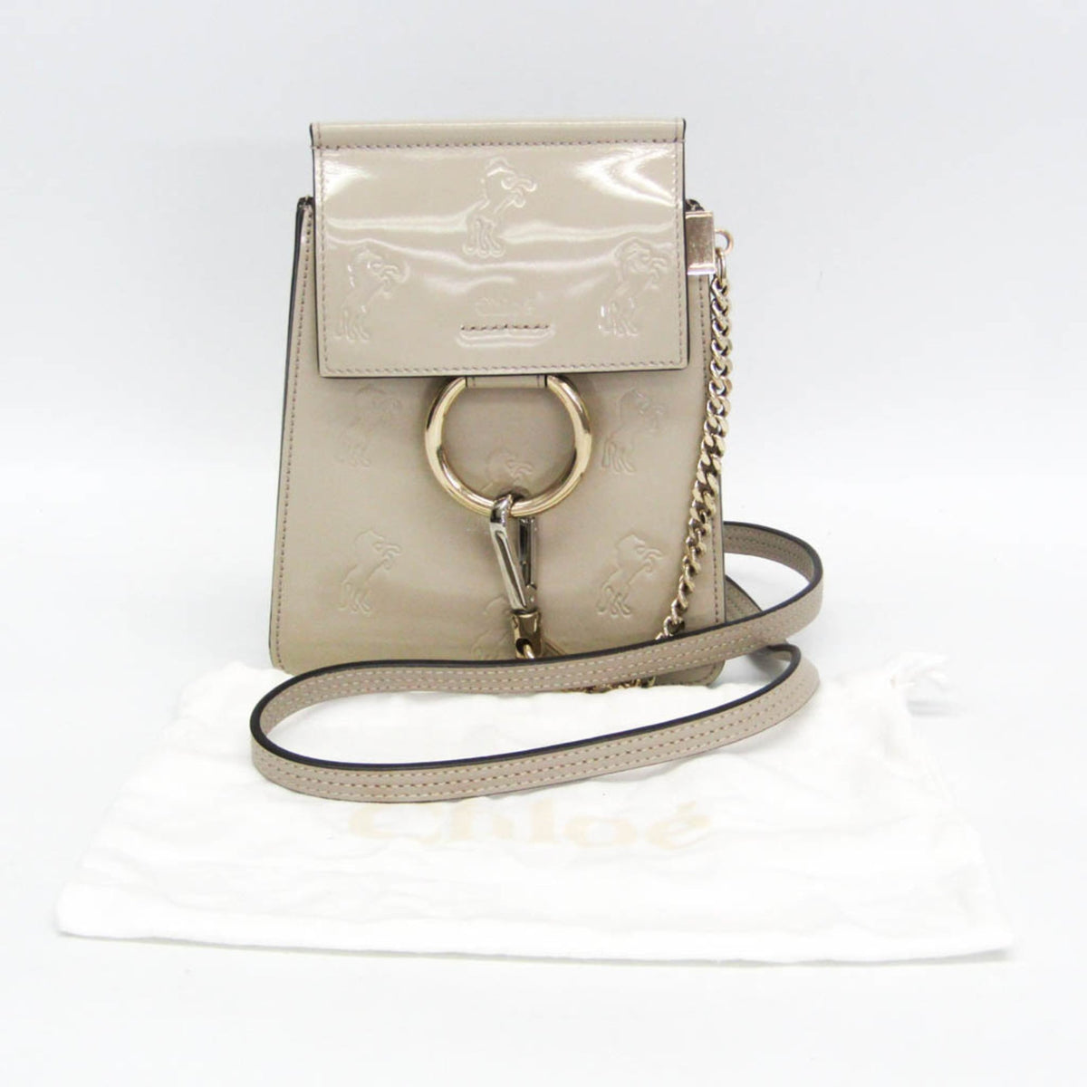 PRE-OWNED Chloé Faye · Enamel Leather