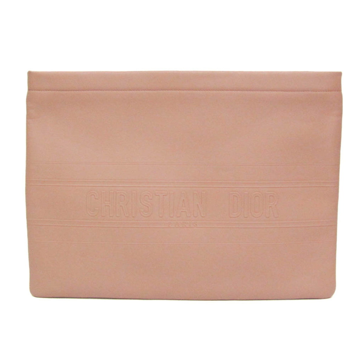 PRE-OWNED Christian Dior Striped Logo Pouch