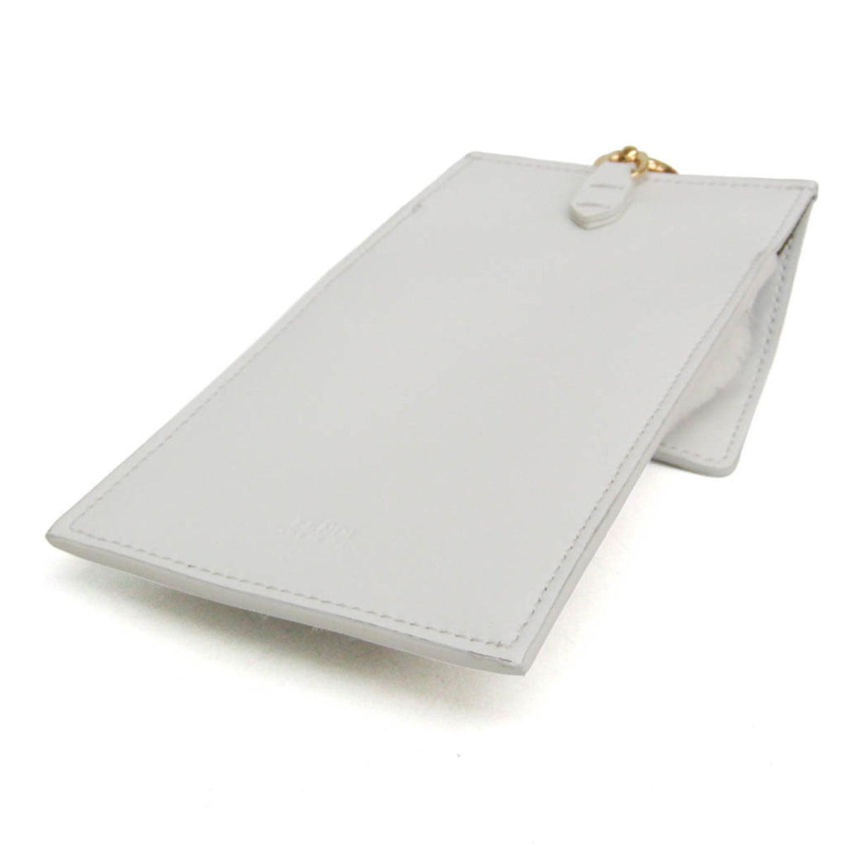 PRE-OWNED Fendi Logo Boa · Phone Pouch · Fur