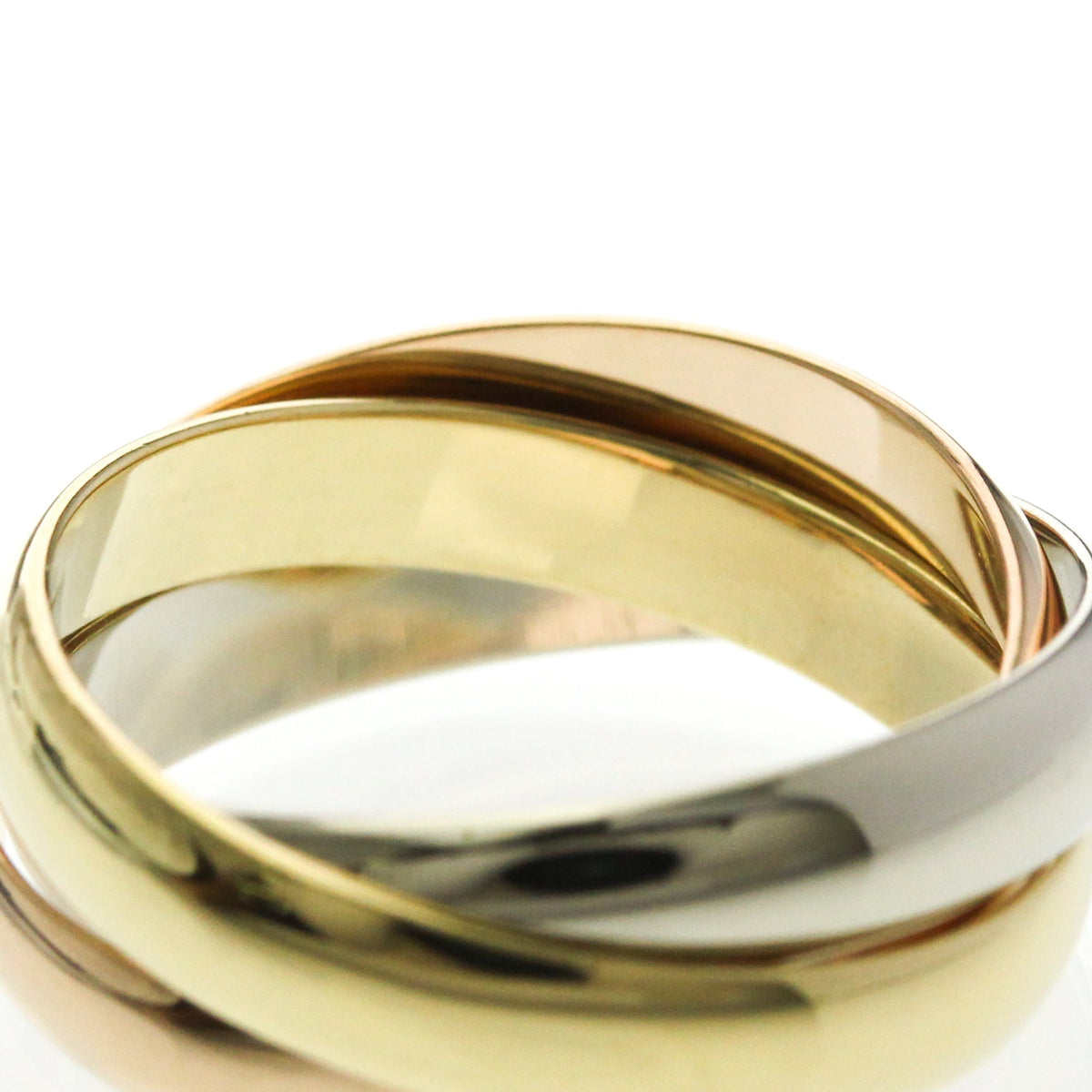 PRE-OWNED Cartier Trinity · Tri-Gold Size 6
