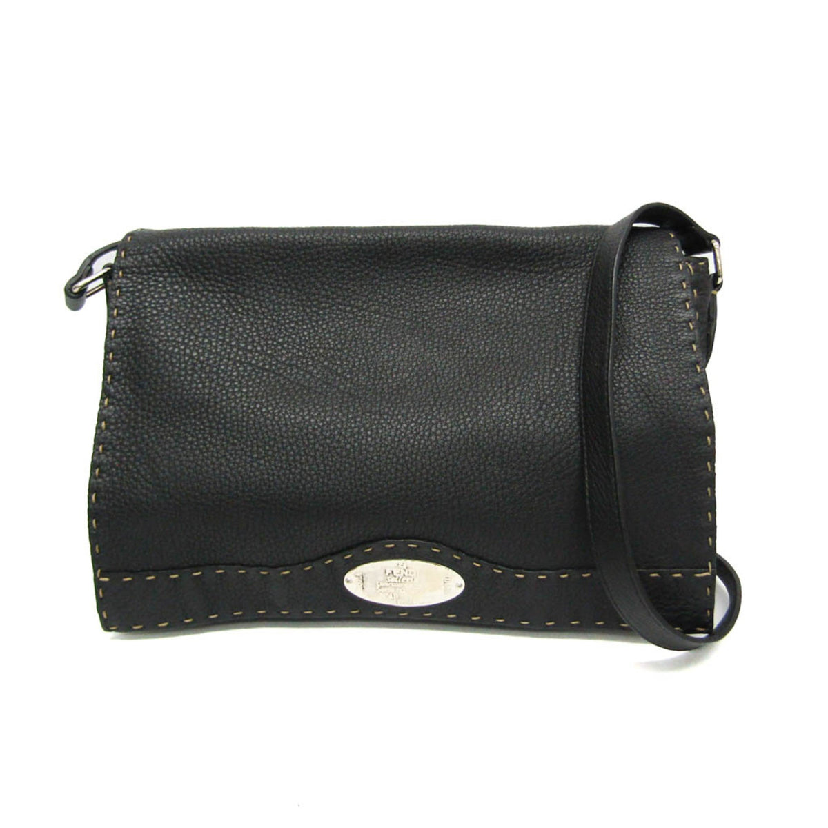 PRE-OWNED Fendi Selleria · Leather Messenger