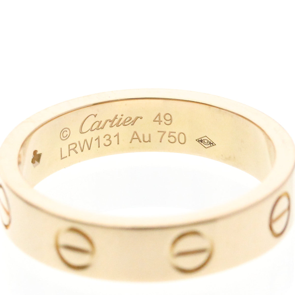 PRE-OWNED Cartier Mini Love · Diamond · Rose Gold Size 4.75