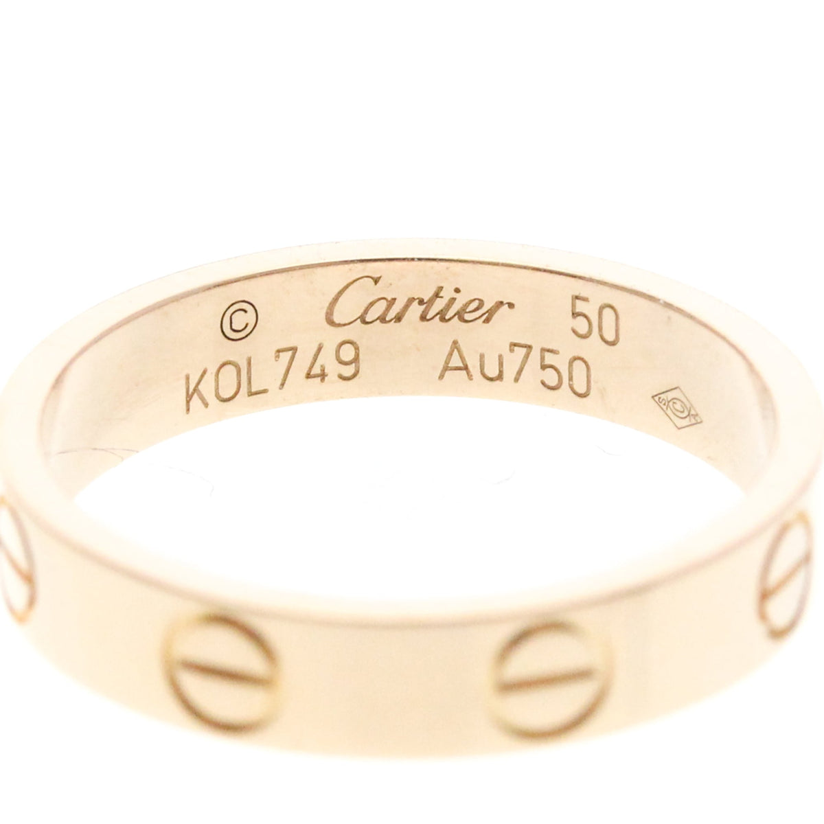 PRE-OWNED Cartier Mini Love · Rose Gold Size 5.25