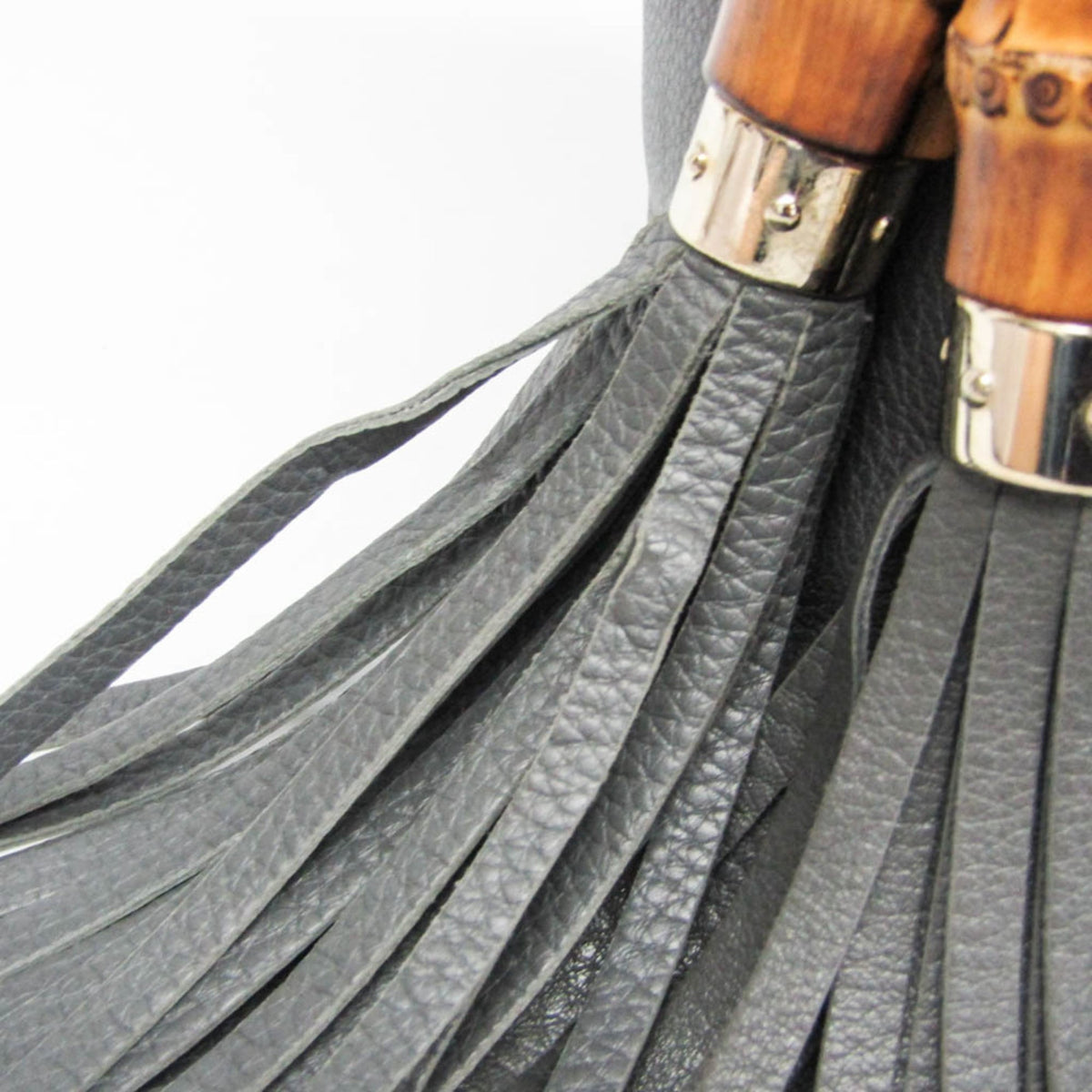 PRE-OWNED Gucci Bamboo Tassel · Leather Tote