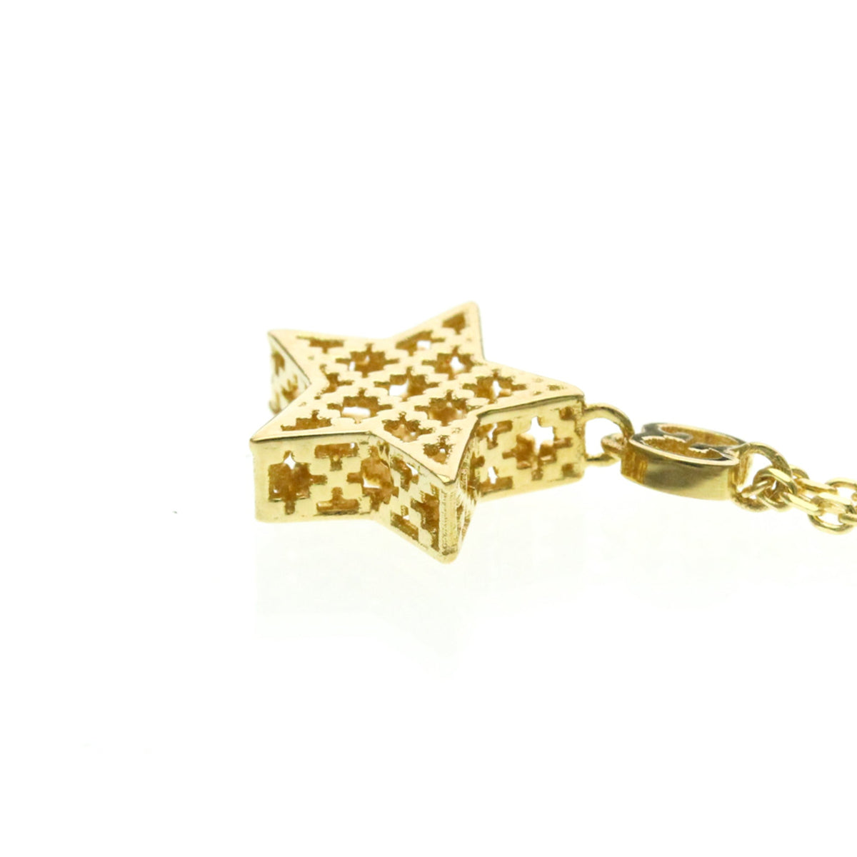 PRE-OWNED Gucci Diamantissima Star · 18K Yellow Gold