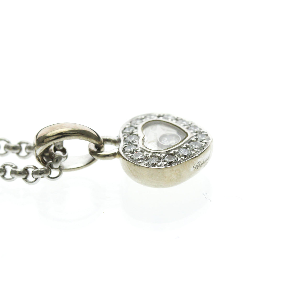 PRE-OWNED Chopard Happy Diamonds Heart · 18K White Gold