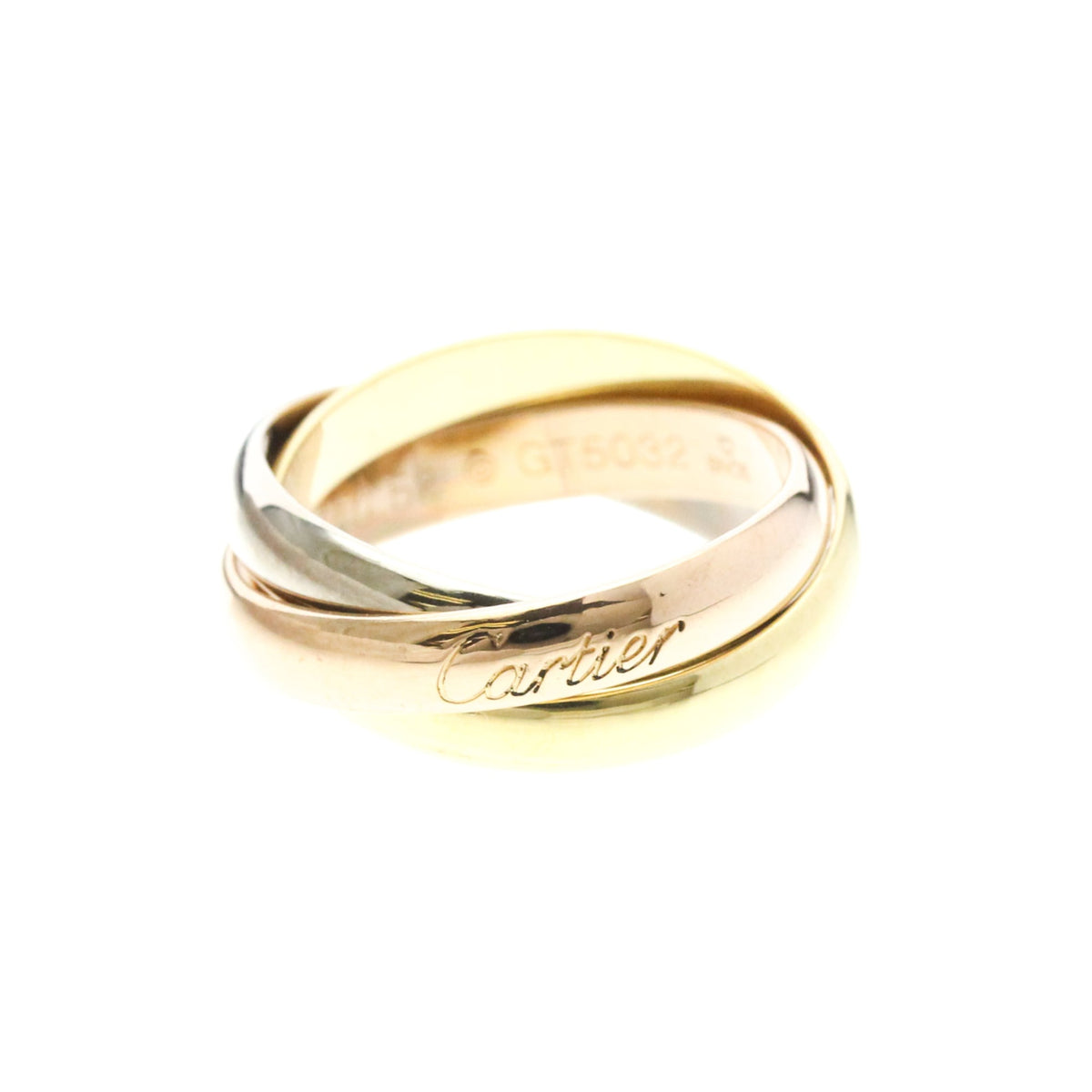 PRE-OWNED Cartier Trinity · Tri-Gold Size 6