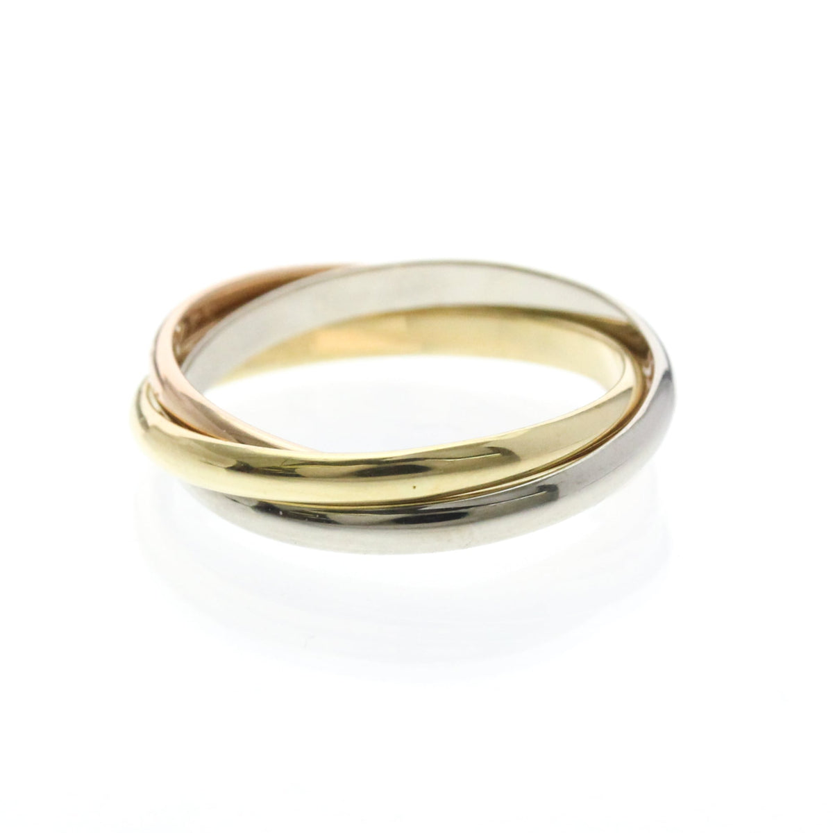PRE-OWNED Cartier Trinity · Tri-Gold Size 5.75