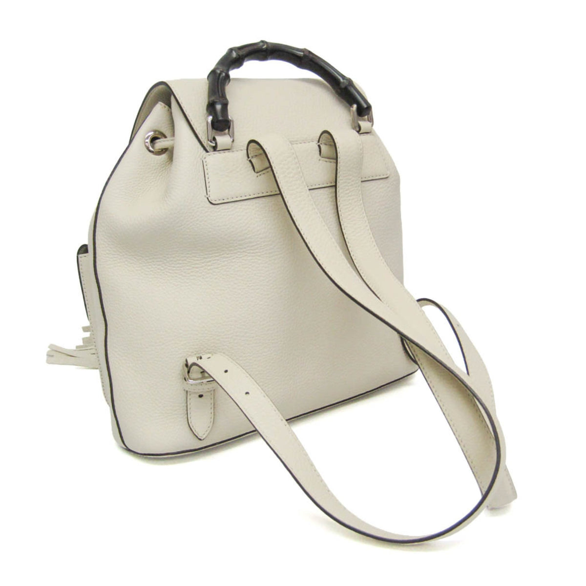 PRE-OWNED Gucci Bamboo · Leather Backpack