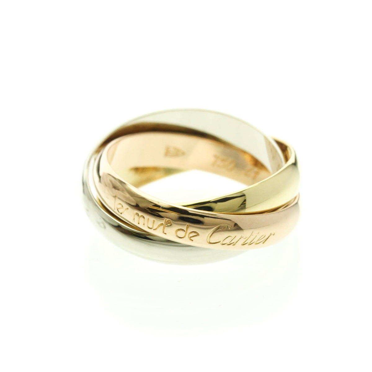 PRE-OWNED Cartier Trinity · Tri-Gold Size 5.75