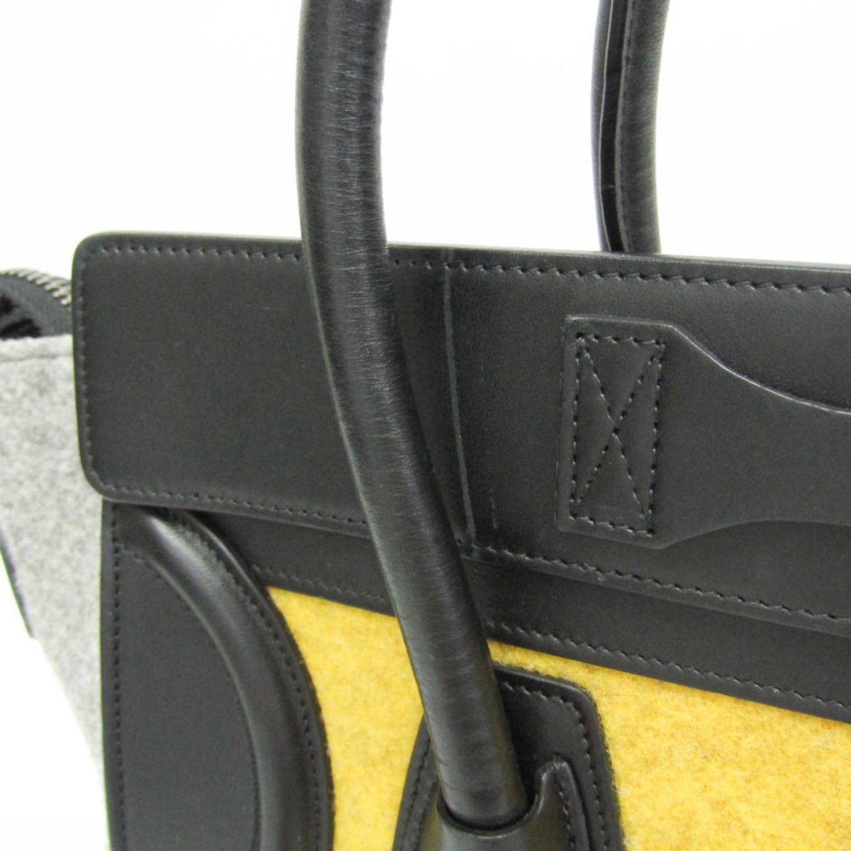 PRE-OWNED Celine Luggage Micro Shopper · Felt