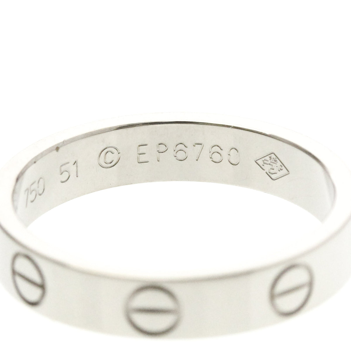 PRE-OWNED Cartier Mini Love · 18K White Gold