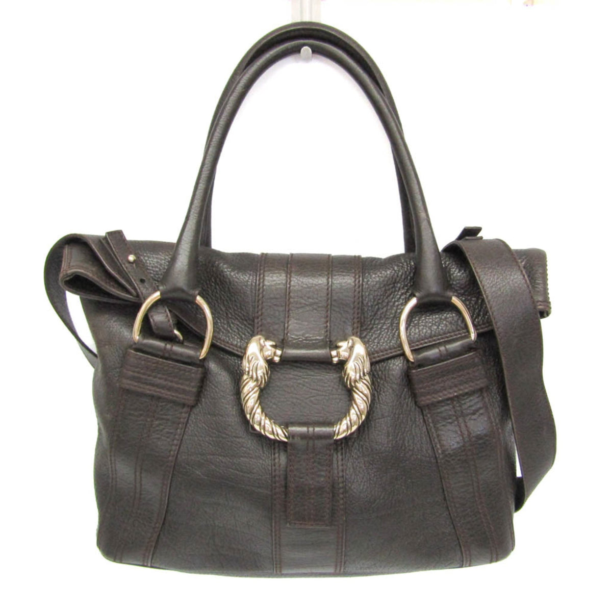 PRE-OWNED Bvlgari Leoni · Leather Shoulder Bag