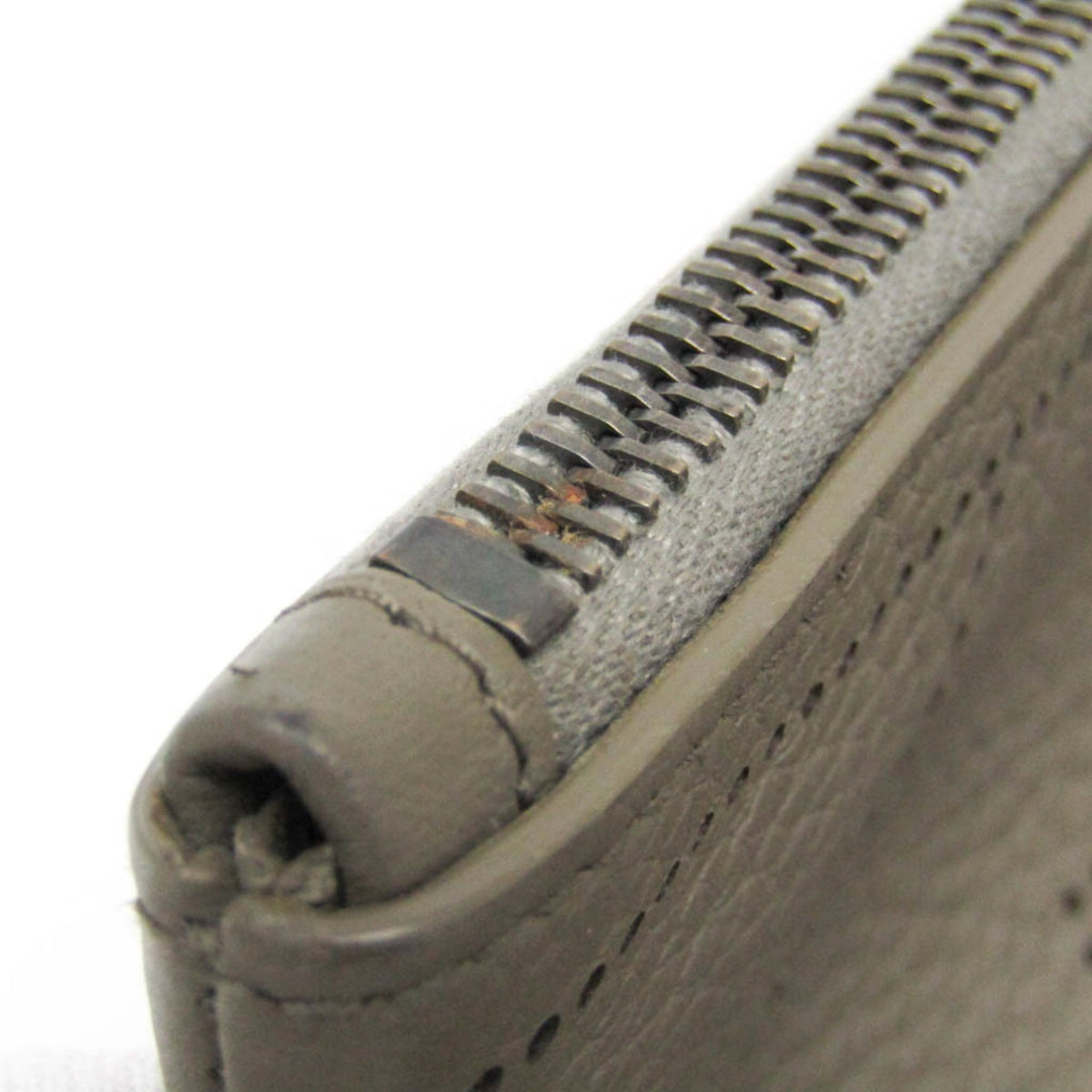 PRE-OWNED Balenciaga Classic · Greige Leather Clutch