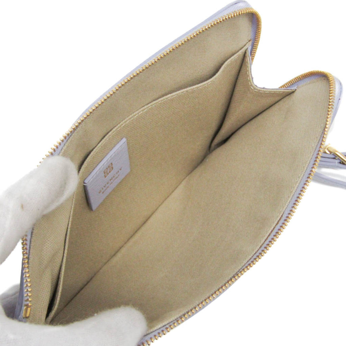 PRE-OWNED Givenchy Voyou · Zip Pouch · Leather