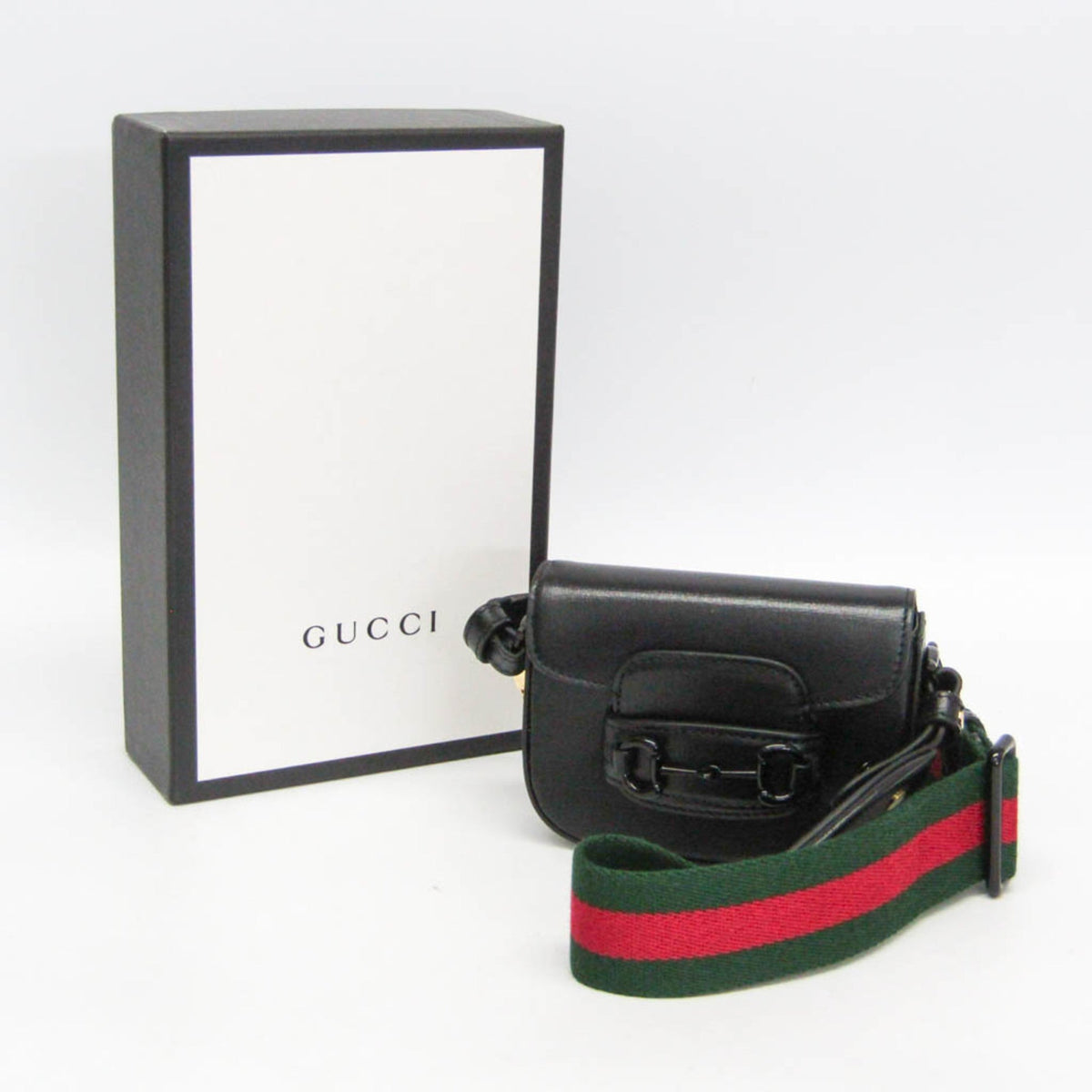 PRE-OWNED Gucci Horsebit 1955 · Mini Leather Pouch