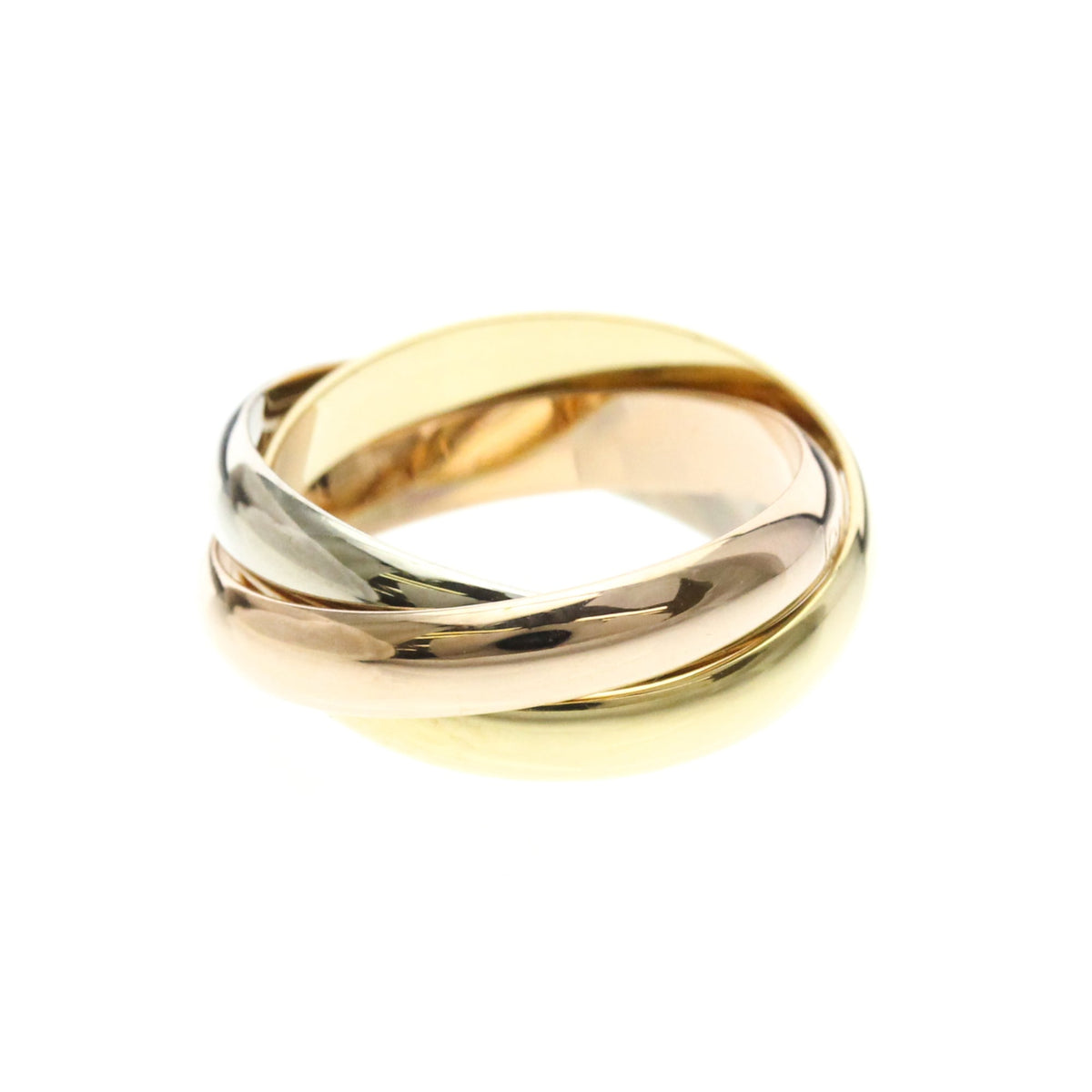 PRE-OWNED Cartier Trinity · Tri-Gold Size 6