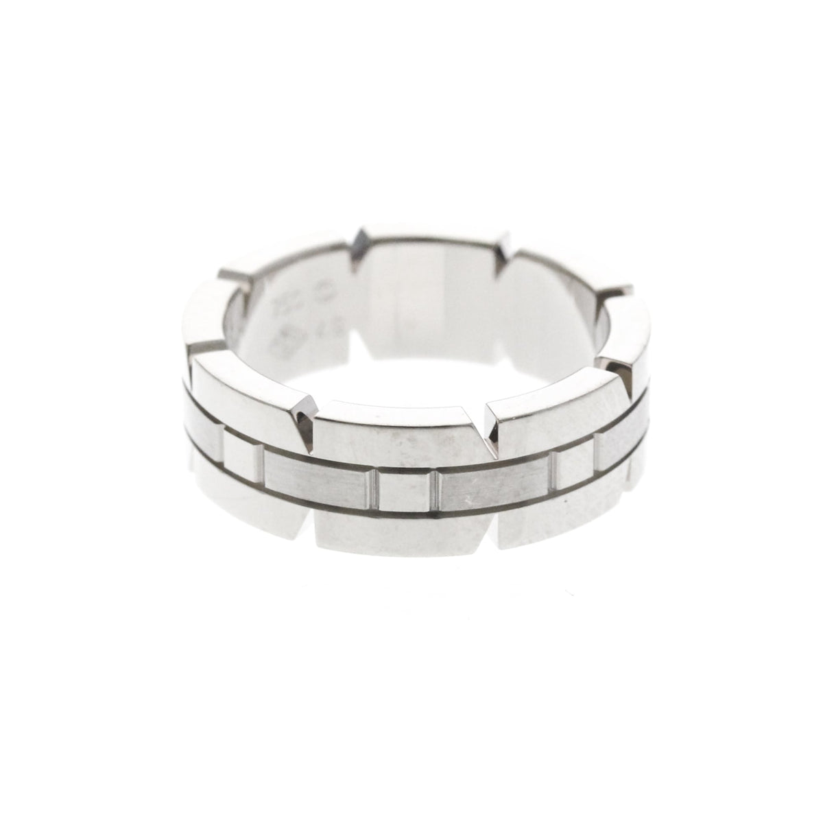 PRE-OWNED Cartier Tank Française · 18K White Gold Size 4.75