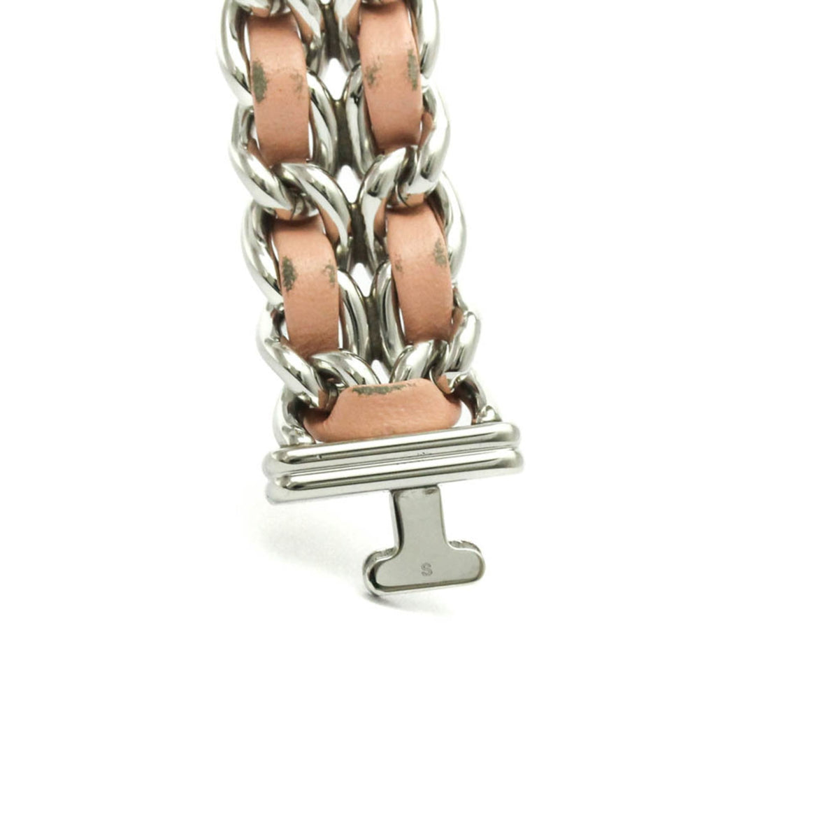 PRE-OWNED Chanel Premiere Lock · Steel · Mother-of-Pearl