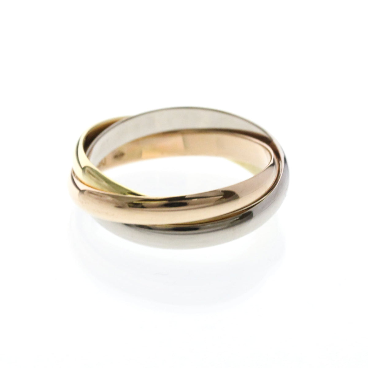 PRE-OWNED Cartier Trinity · Tri-Gold Size 6