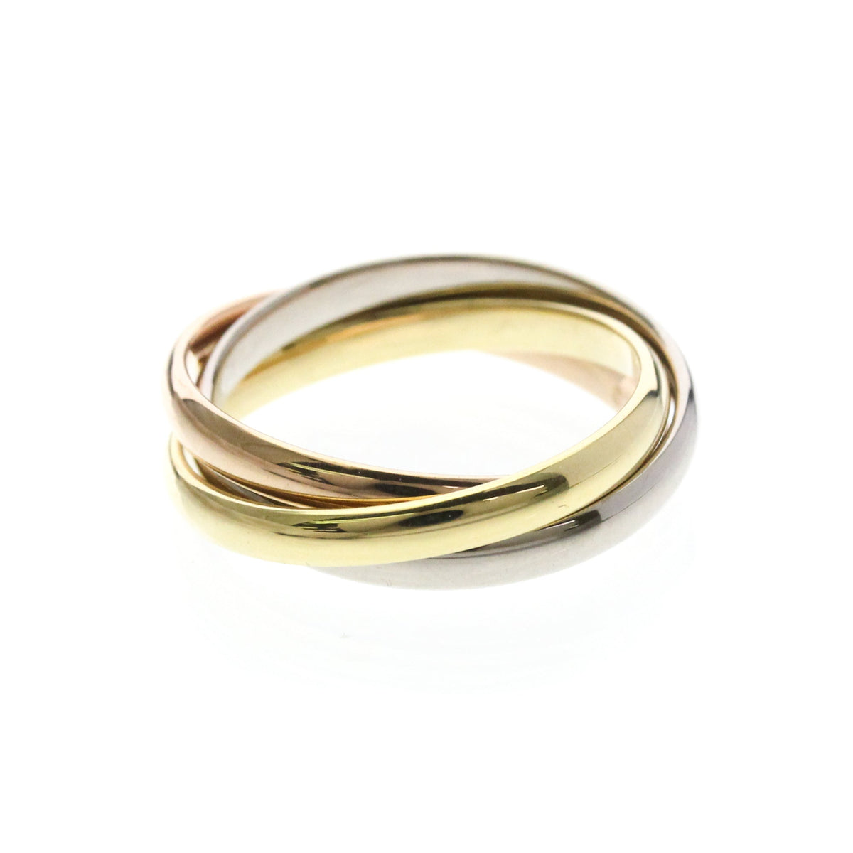 PRE-OWNED Cartier Trinity · Tri-Gold Size 5.75