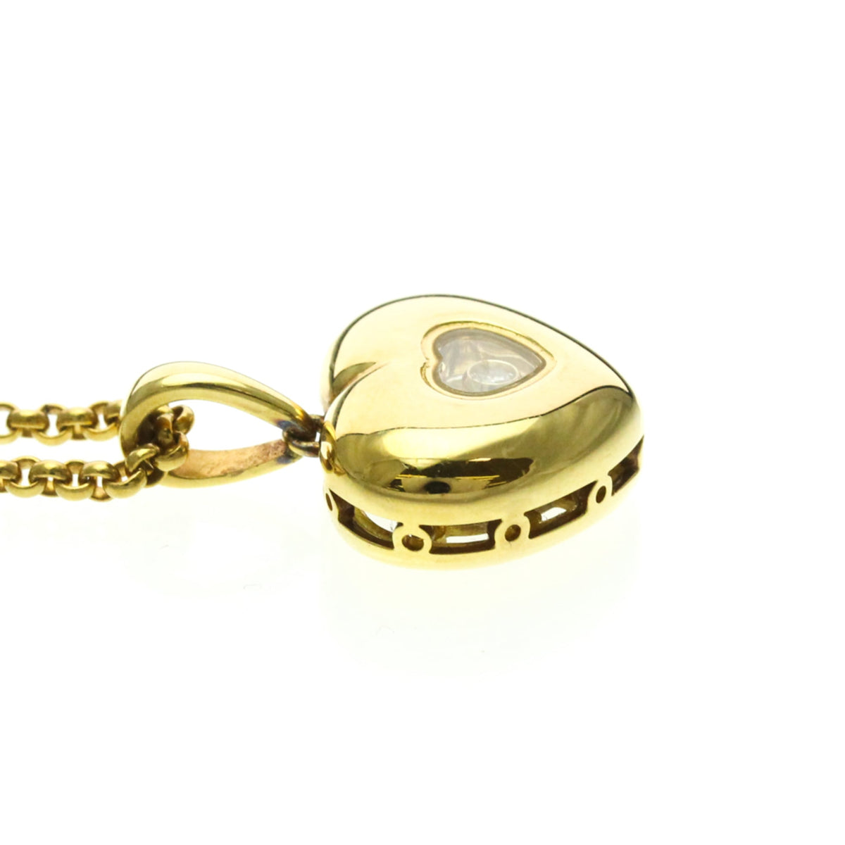 PRE-OWNED Chopard Happy Diamonds Heart · 18K Yellow Gold