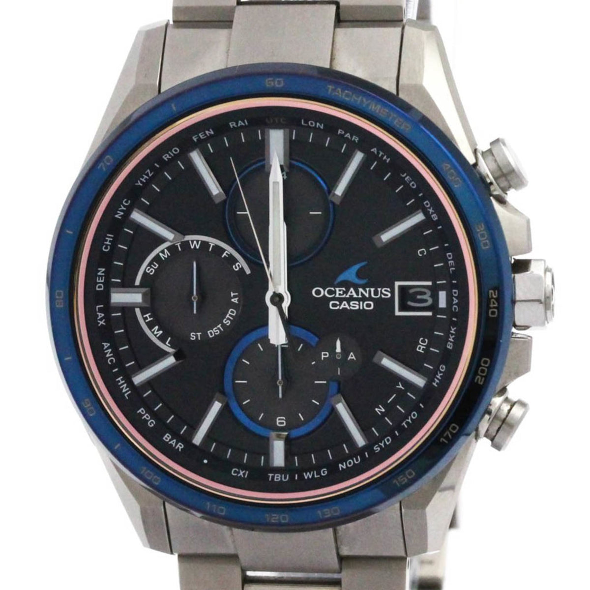 PRE-OWNED Casio Oceanus · Titanium · Solar