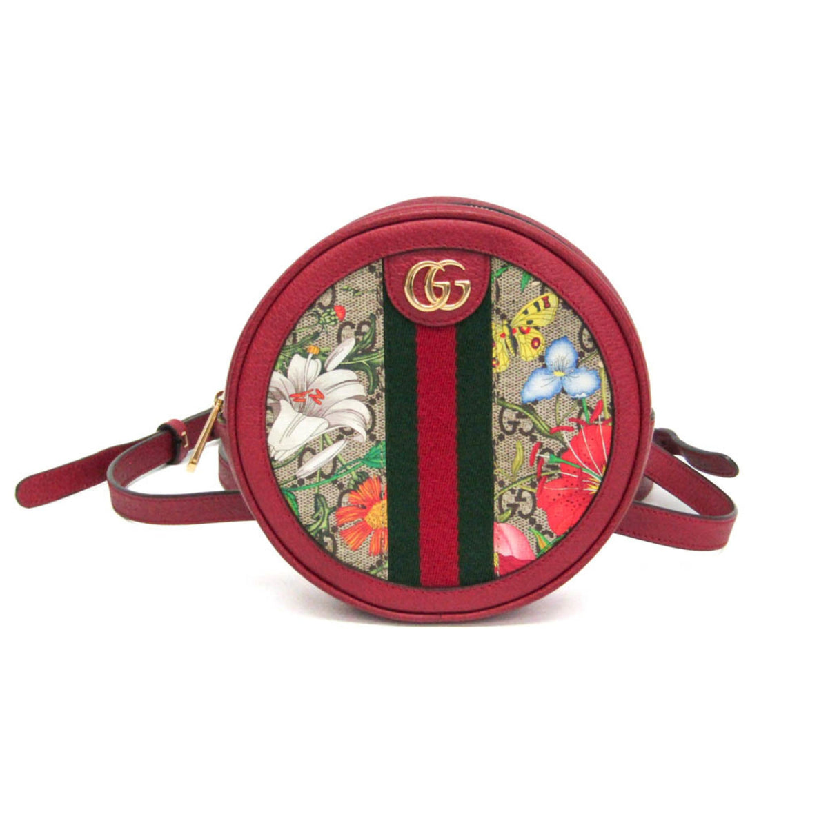 PRE-OWNED Gucci Ophidia GG Flora · Mini Backpack