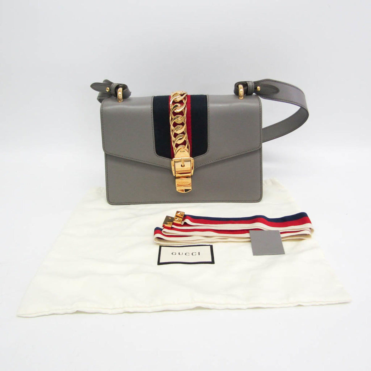 PRE-OWNED Gucci Sylvie · Leather Shoulder Bag
