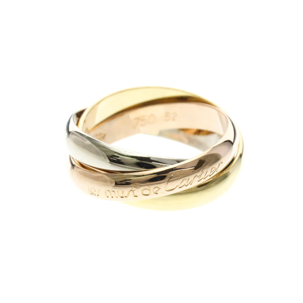 PRE-OWNED Cartier Trinity · Tri-Gold Size 6