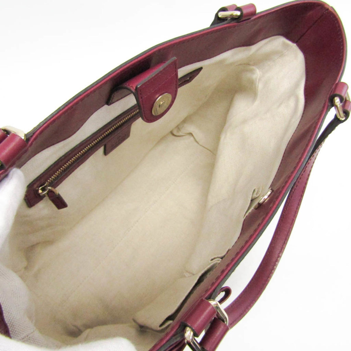 PRE-OWNED Gucci GG Canvas Mayfair · Ribbon Detail