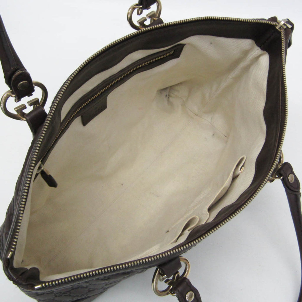PRE-OWNED Gucci Guccissima · Embossed Leather Tote