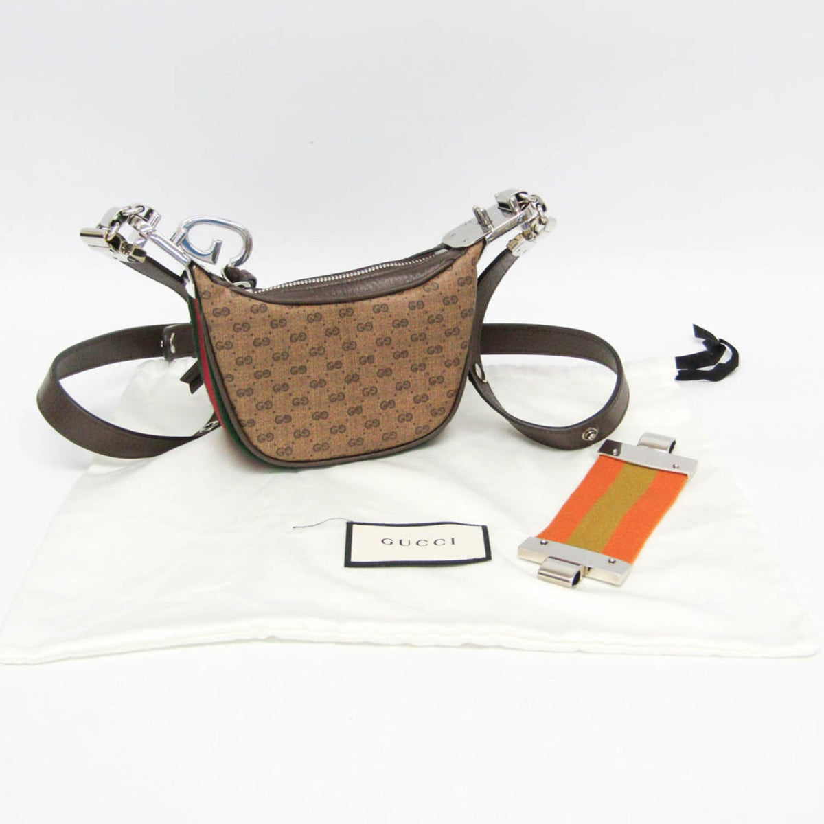 PRE-OWNED Gucci Mini Pouch · GG Supreme