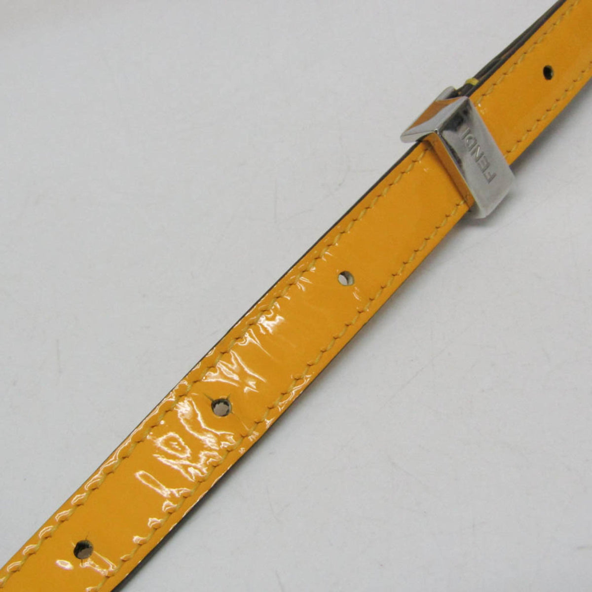 PRE-OWNED Fendi Calligraphy · Patent Leather