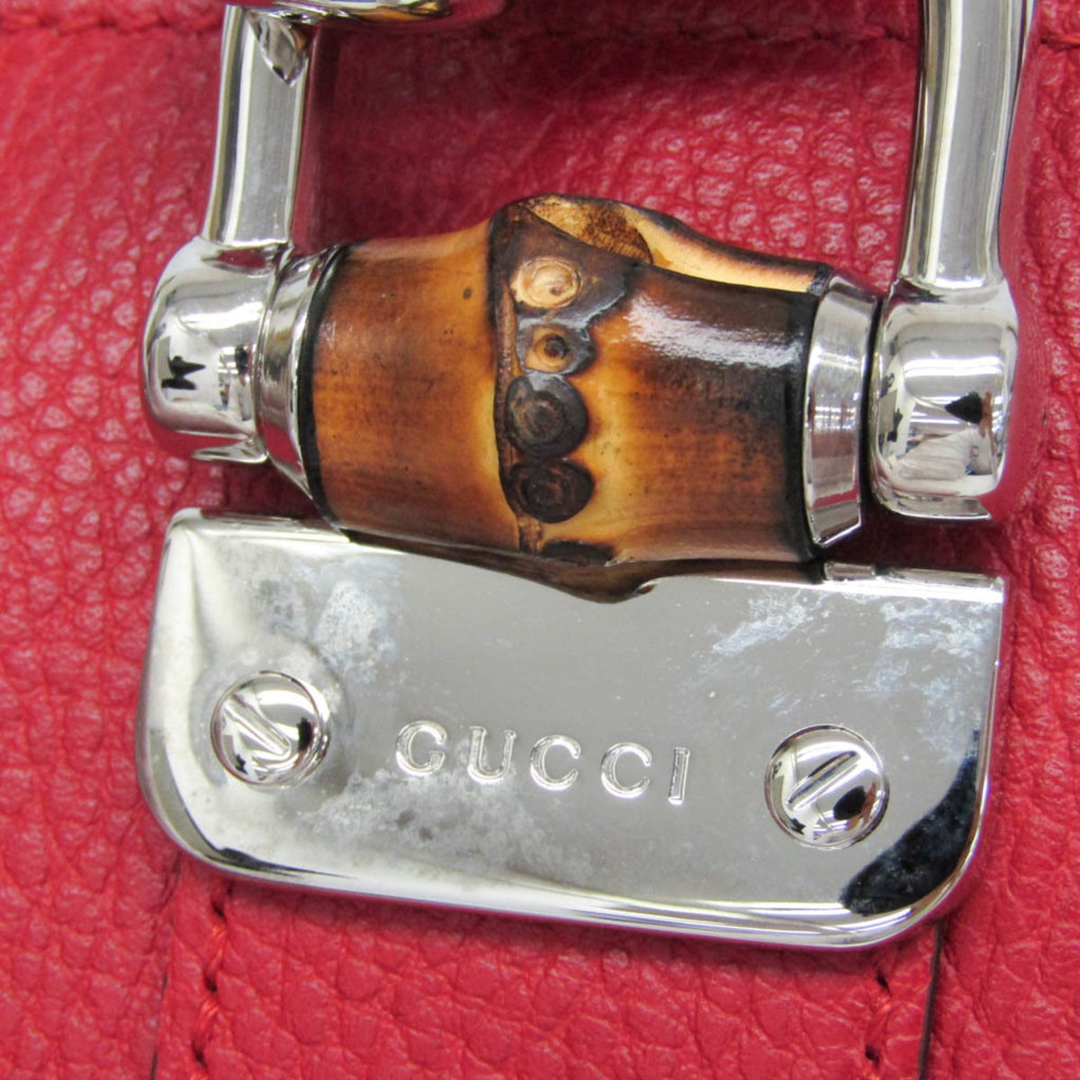 PRE-OWNED Gucci Bamboo · Leather Shoulder Bag