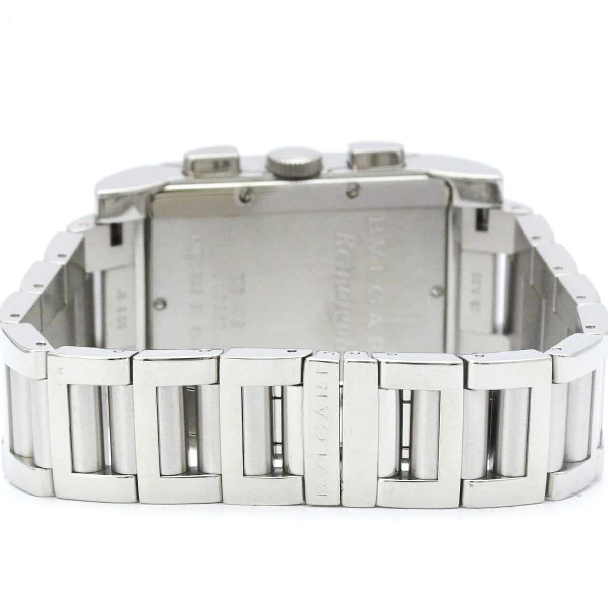 PRE-OWNED Bvlgari Rettangolo · Steel · Chronograph