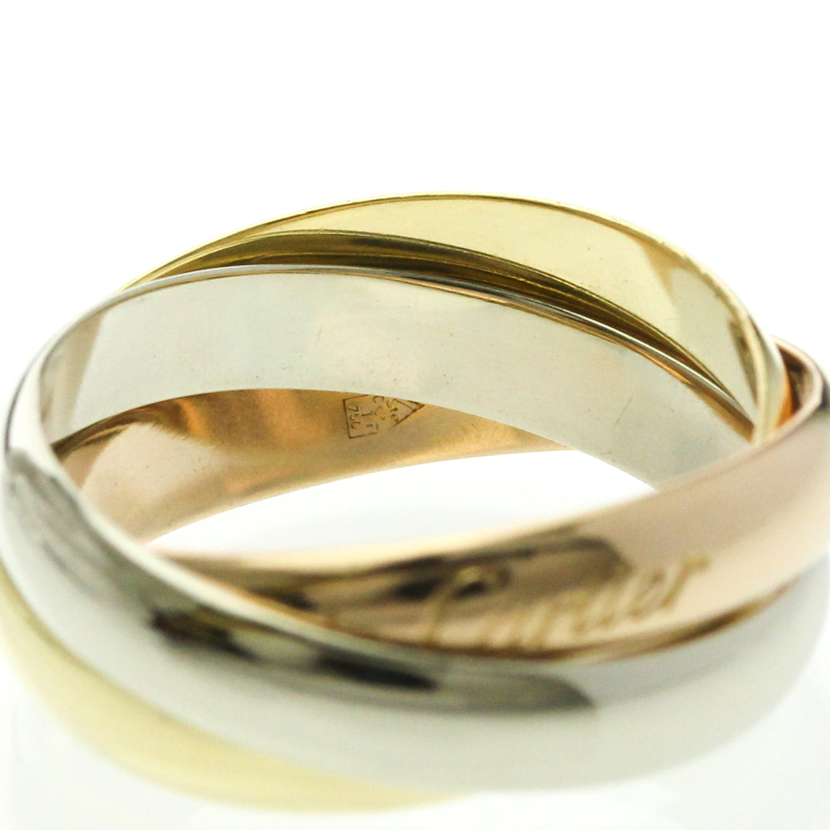 PRE-OWNED Cartier Trinity · Tri-Gold Size 5.75
