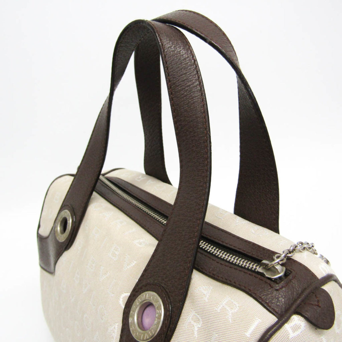 PRE-OWNED Bvlgari Logomania Winona Boston Small