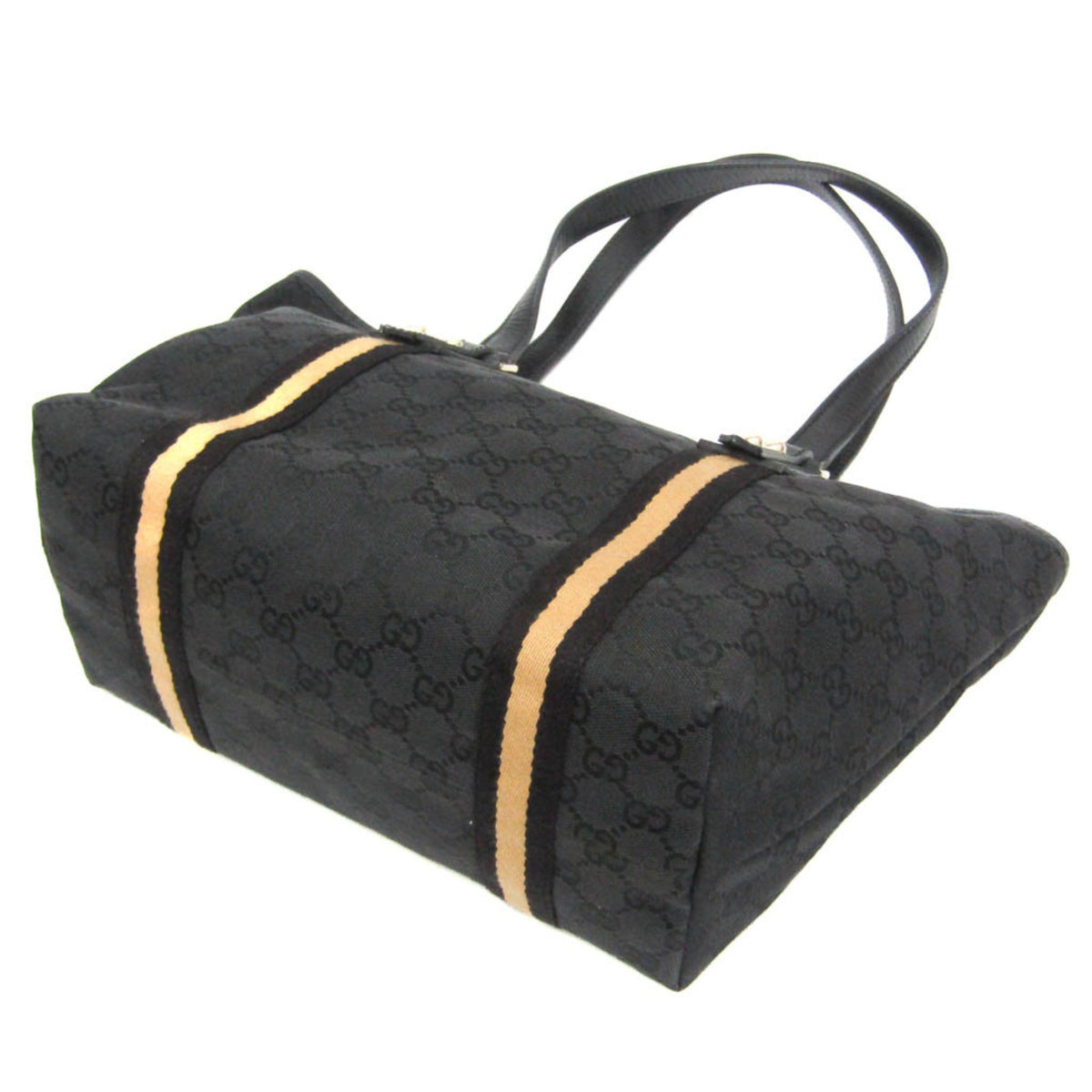 PRE-OWNED Gucci Sherry Line · GG Canvas Tote