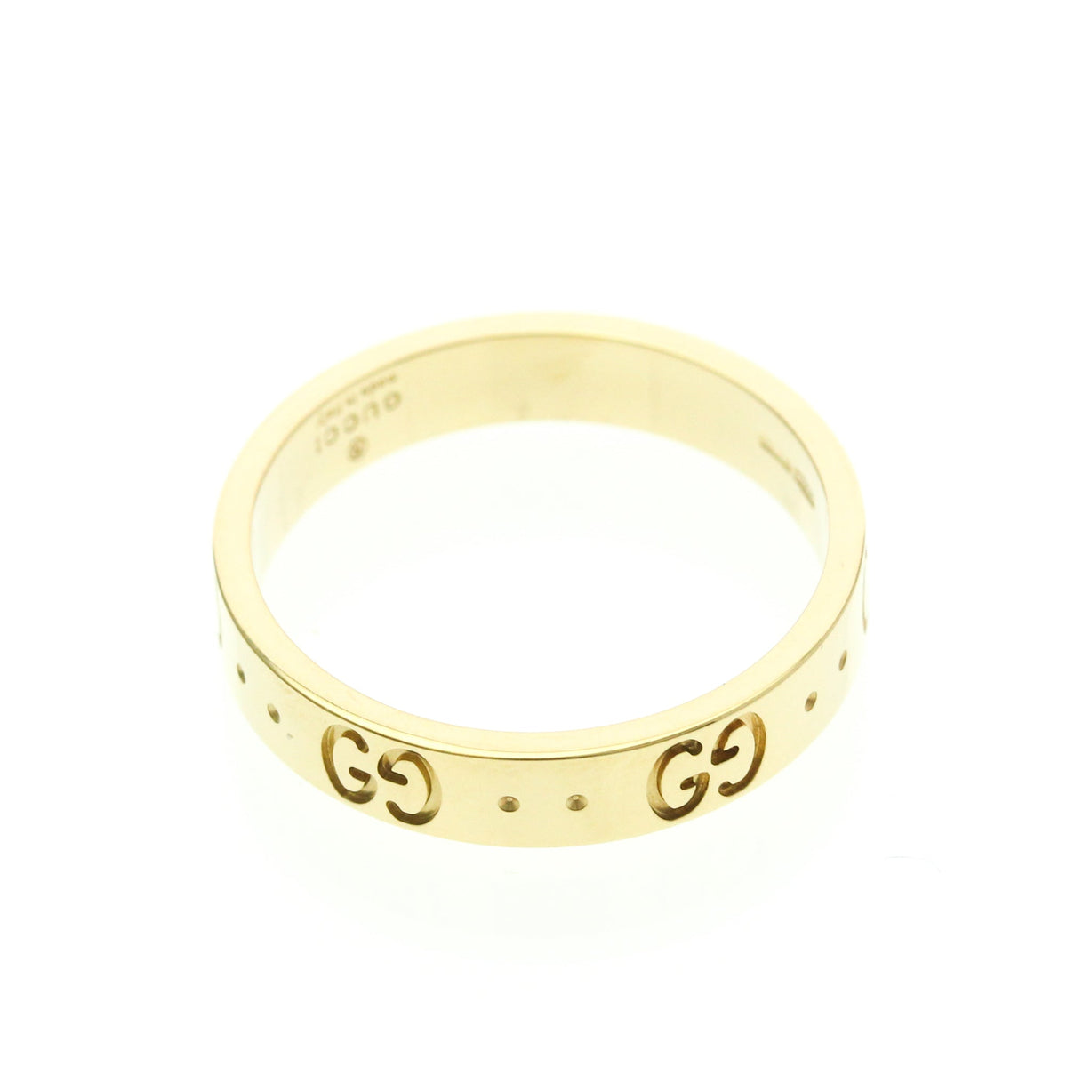 PRE-OWNED Gucci Icon · 18K Yellow Gold Size 8
