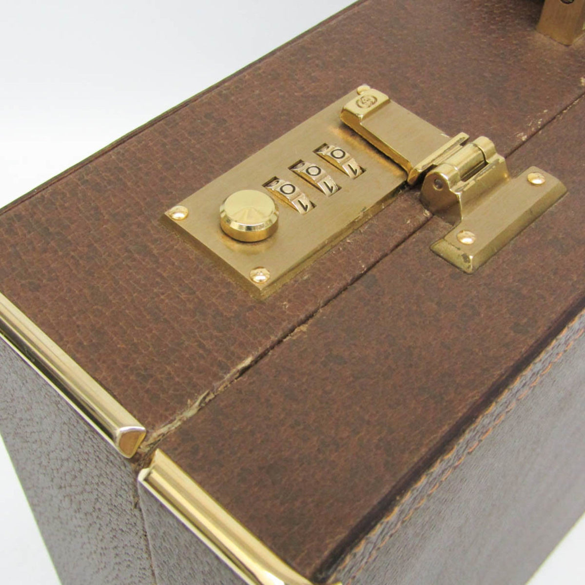 PRE-OWNED Gucci Interlocking G · Leather Attaché Case