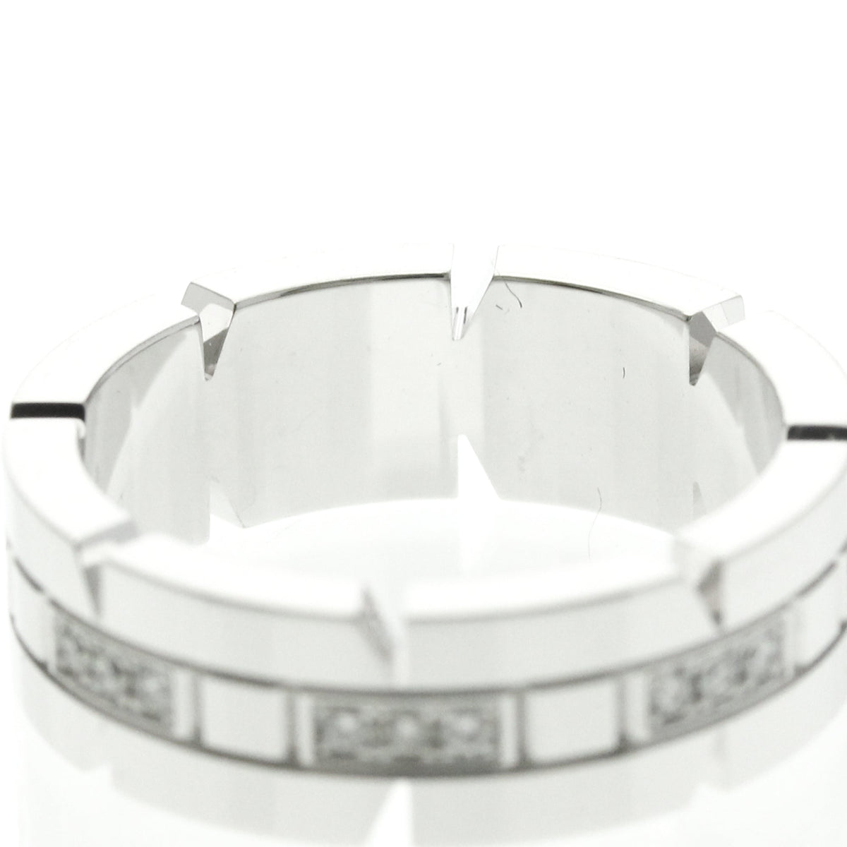PRE-OWNED Cartier Tank Française · 18K White Gold · Diamond Size 5.25