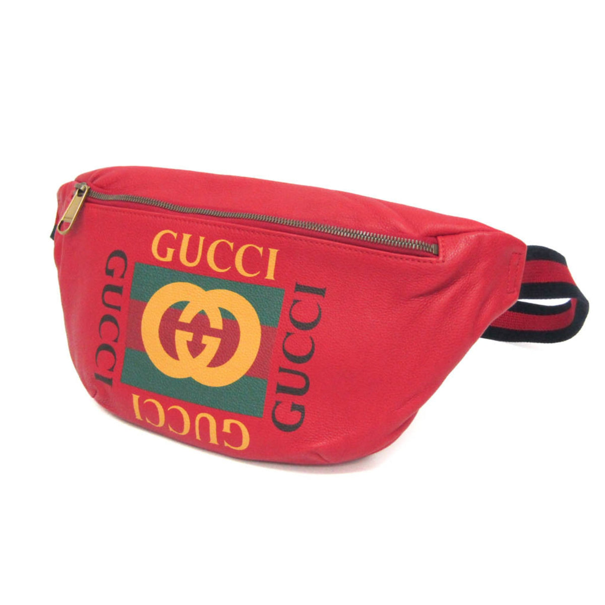 PRE-OWNED Gucci Logo Print Belt Bag · Leather