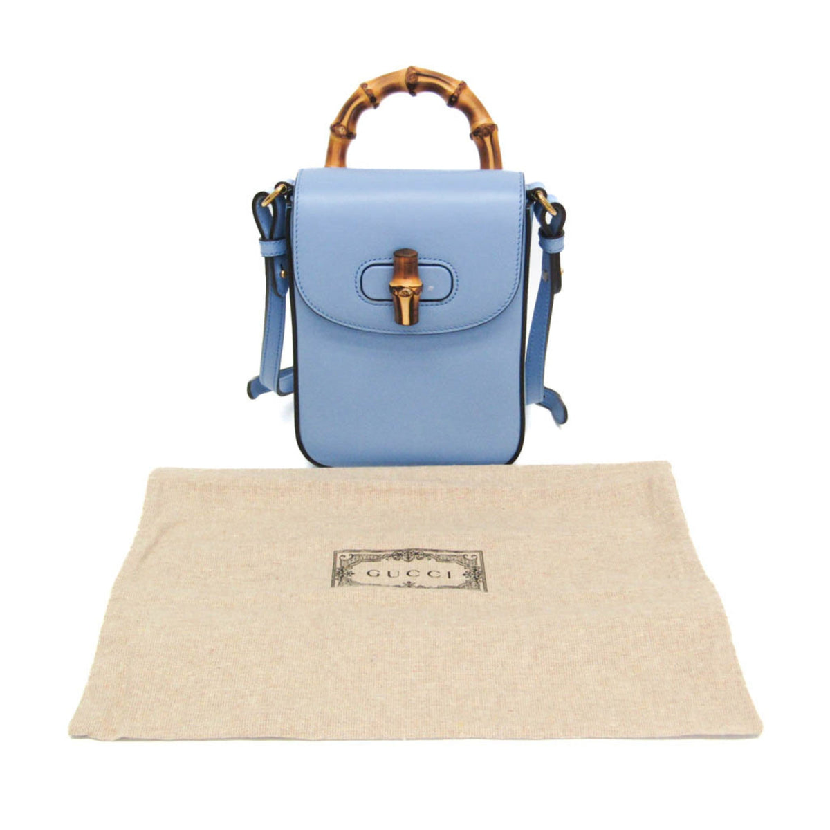 PRE-OWNED Gucci Bamboo · Leather