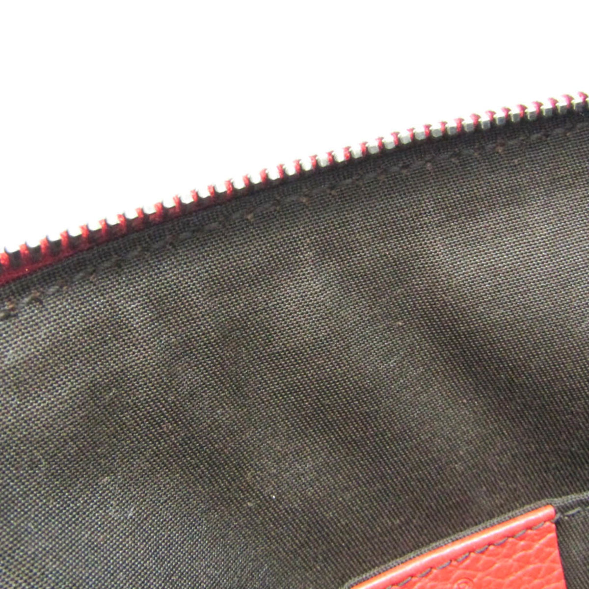 PRE-OWNED Gucci · Leather Shoulder Bag · Zipper