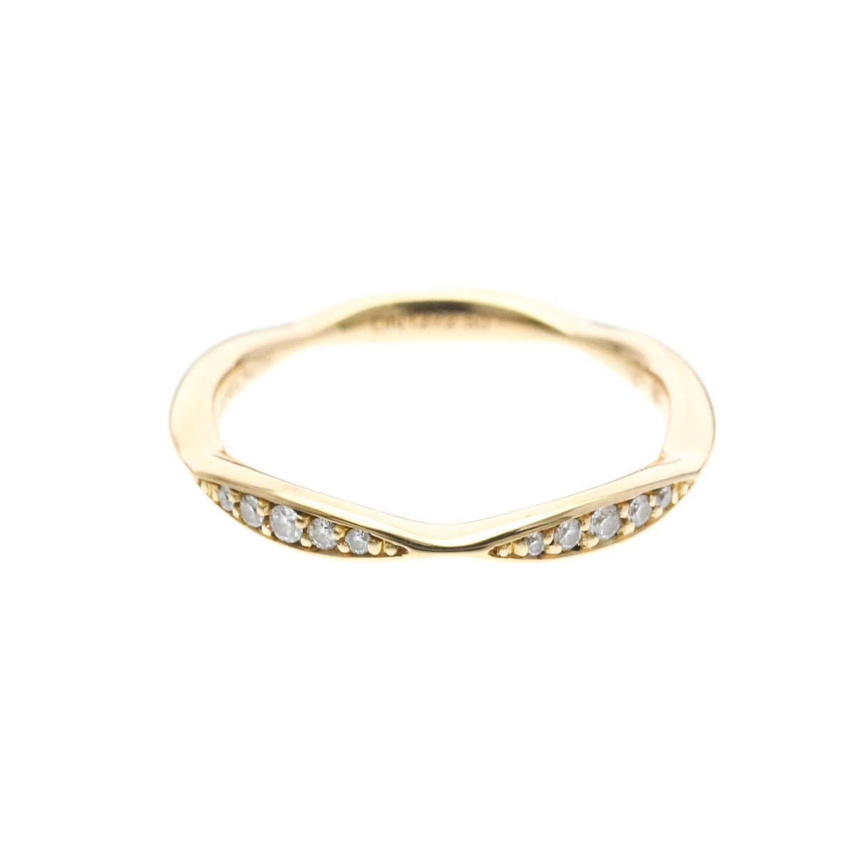 PRE-OWNED Chanel Camellia · Diamond · Rose Gold Size 5.25