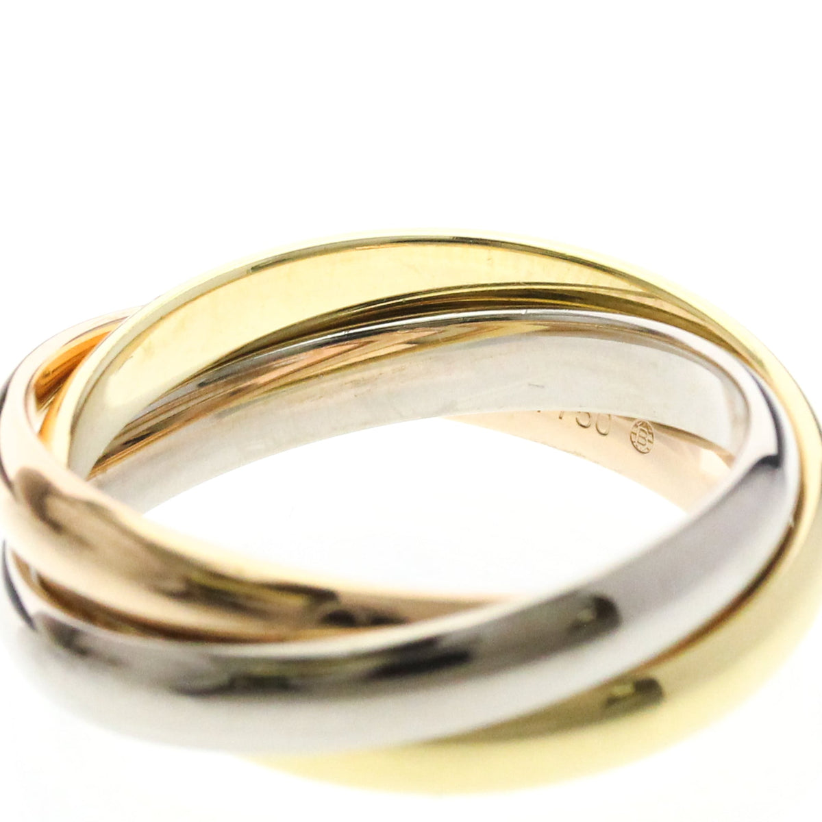 PRE-OWNED Cartier Trinity · Three Gold Size 7.5