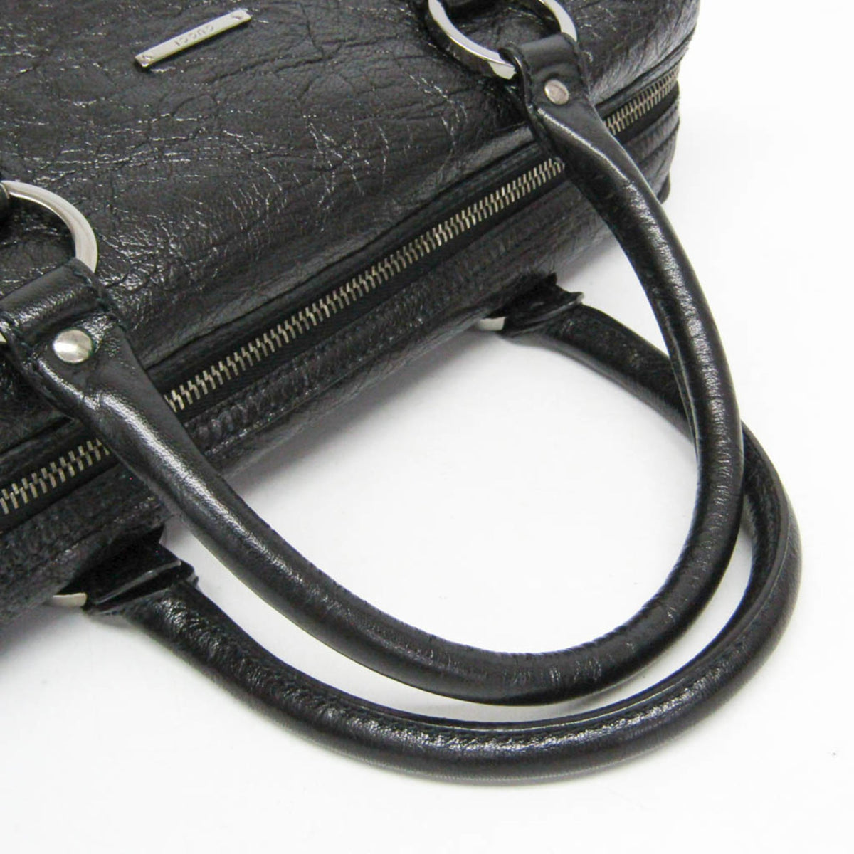 PRE-OWNED Gucci Mini Boston · Leather