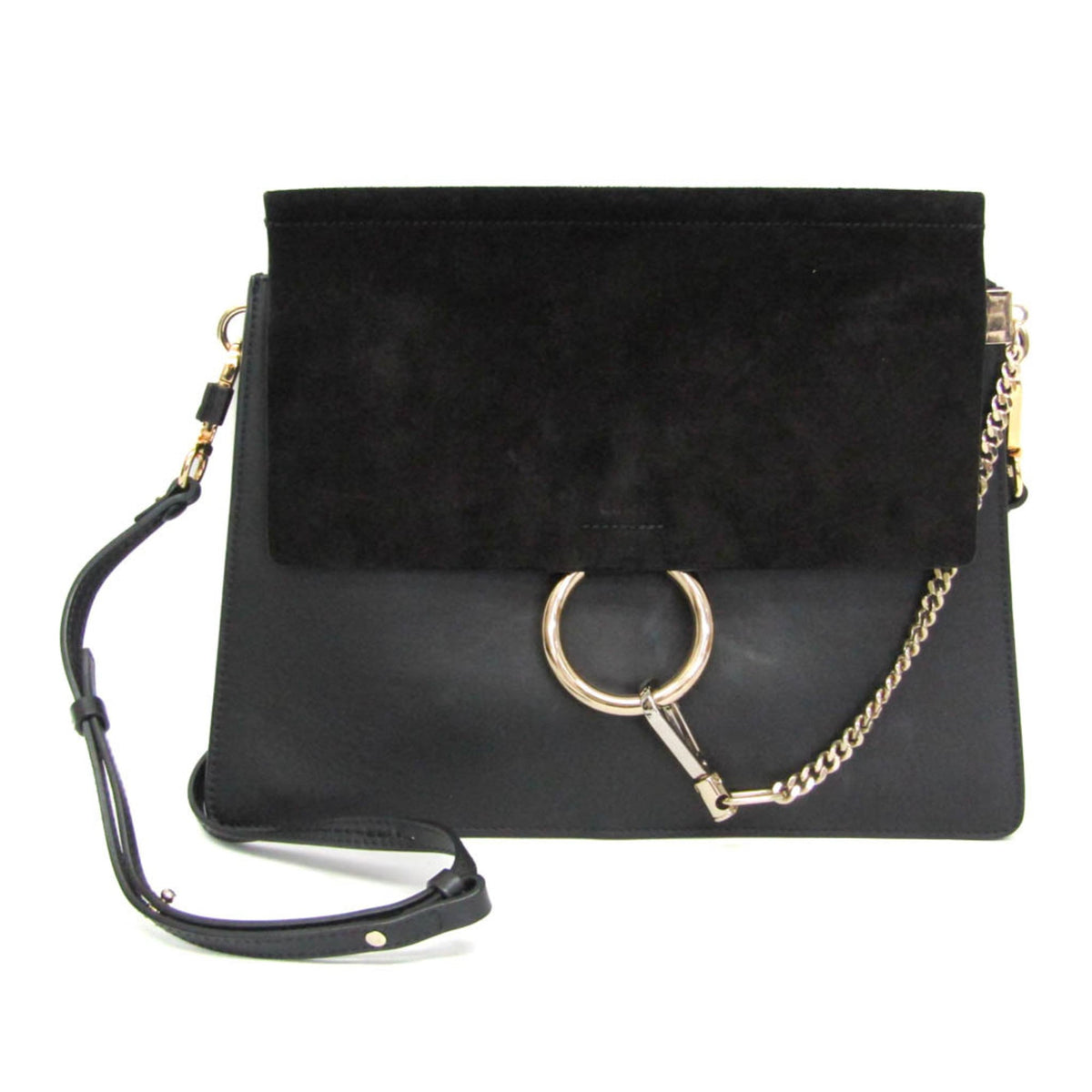 PRE-OWNED Chloé Faye Medium · Suede & Leather
